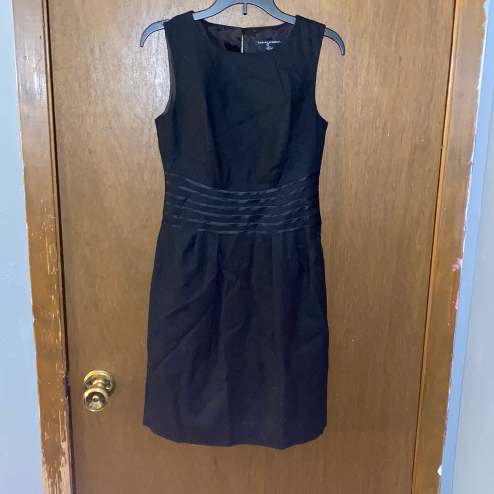 Banana Republic stretch petite black dress